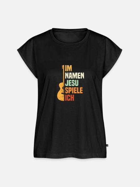 Christlicher Musiker - Frauen Premium Bio Top - Schwarz
