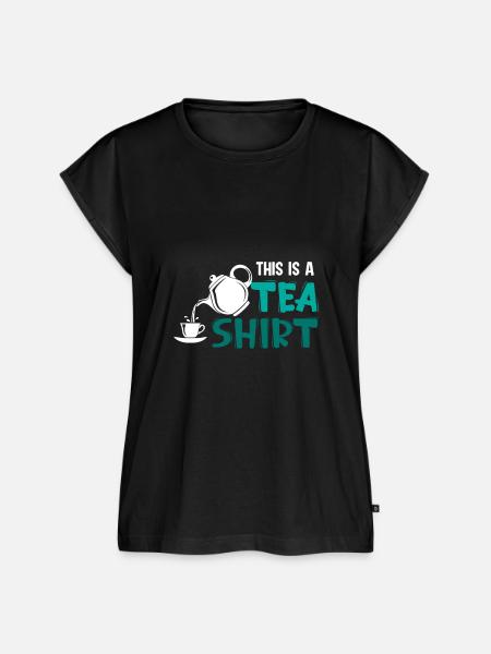 Mein Morgenritual Tee - Frauen Premium Bio Top - Schwarz