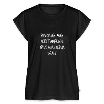Bevor ich Mich Aufrege Mir egal! Geschenk Lustiger - Frauen Premium Bio Top - Schwarz - Vorne - AI Model Female 172 light (172cm)