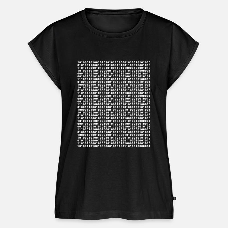 Programmierer Binärcode Zahlen Lustig Geschenk - Frauen Premium Bio Top - Schwarz