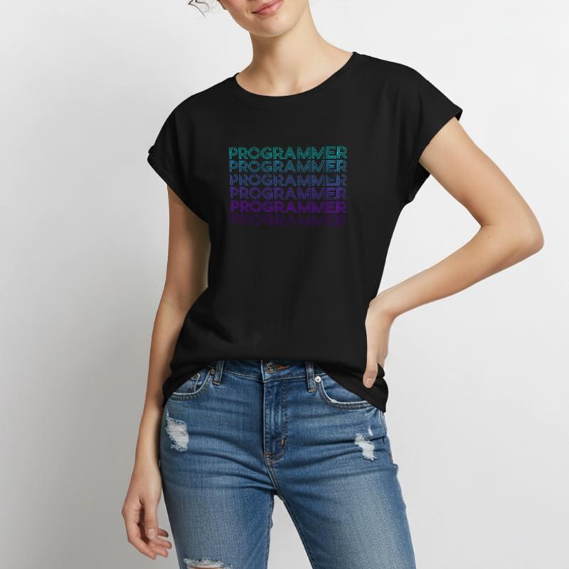 Programmierer Code Kodierung Programmierung Retro Frauen Premium Bio Top