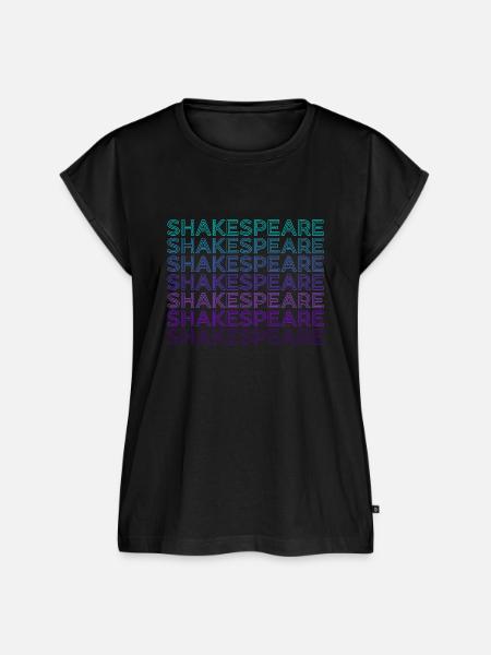 Shakespeare Retro - Frauen Premium Bio Top - Schwarz