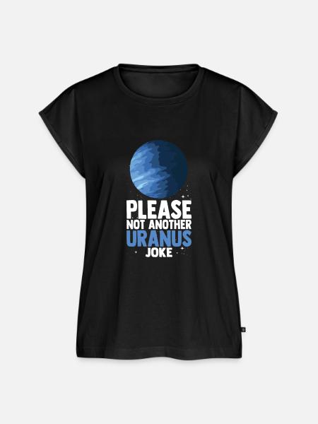 Uranus - Frauen Premium Bio Top - Schwarz