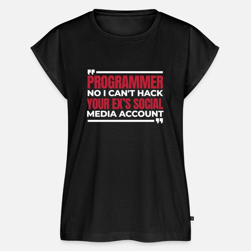 Entwickler Coder Programmierer Humor - Frauen Premium Bio Top - Schwarz