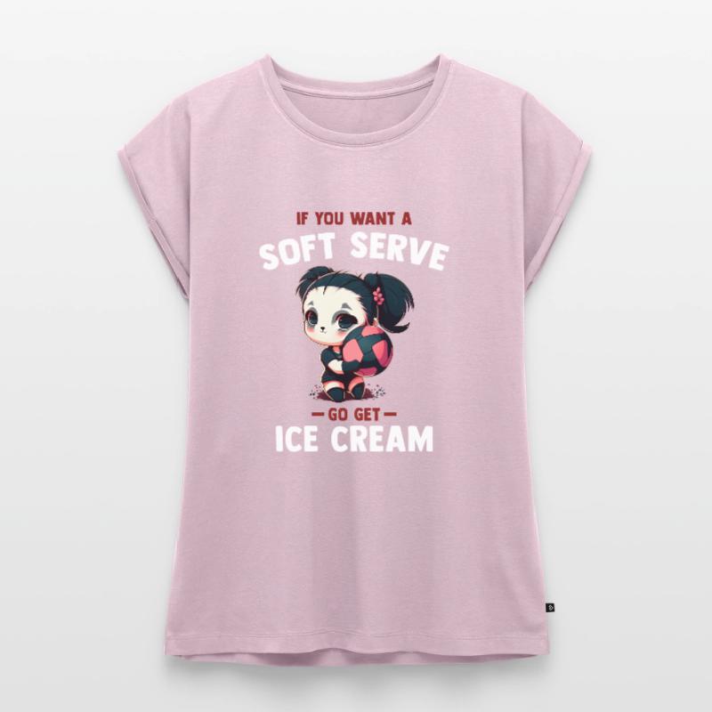 Wenn du ein Softeis willst, hol dir Eiscreme - Frauen Premium Bio Top