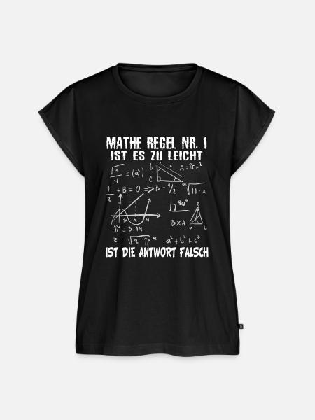 Lustig Mathematik Spruch Mathestudent - Frauen Premium Bio Top - Schwarz