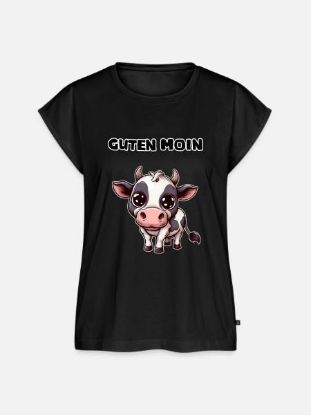 Guten Moin - Frauen Premium Bio Top - Schwarz