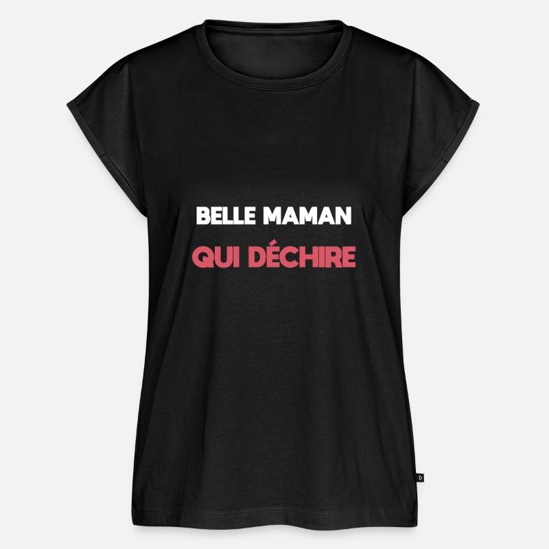 Stiefmutter Stiefmutter Stiefmutter - Frauen Premium Bio Top - Schwarz