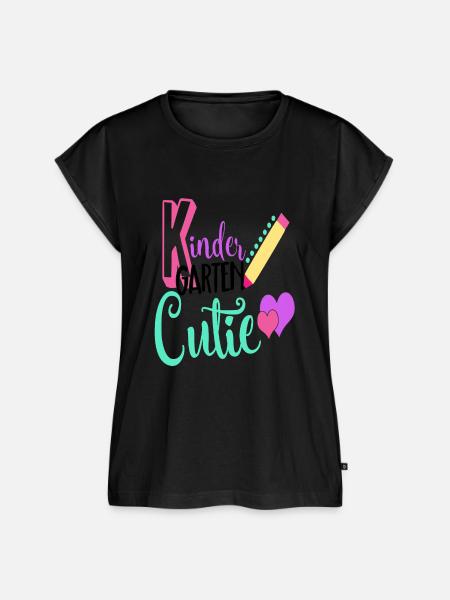 Kindergarten Cutie Shirt - Frauen Premium Bio Top - Schwarz