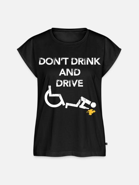 Rollstuhlfahrer - Frauen Premium Bio Top - Schwarz
