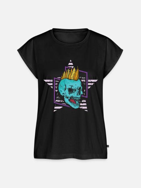 Retro Style - Frauen Premium Bio Top - Schwarz