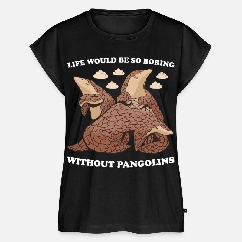 Life Would Be So Boring Without Pangolins Pangolin - Frauen Premium Bio Top - Schwarz
