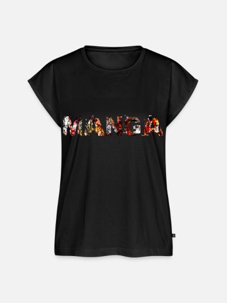 Manga - Frauen Premium Bio Top - Schwarz
