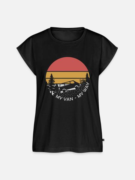 My Van My Way - Frauen Premium Bio Top - Schwarz