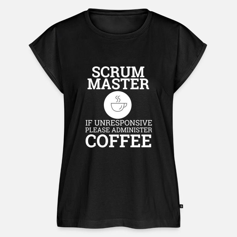 "Scrum Master" | Scrum Master - Frauen Premium Bio Top - Schwarz