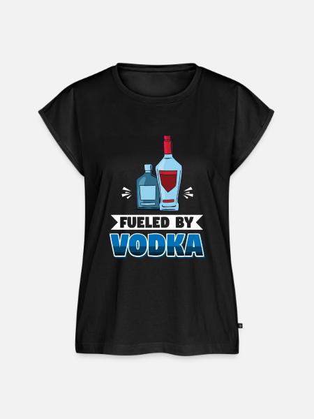 Angetrieben von Wodka - Frauen Premium Bio Top - Schwarz