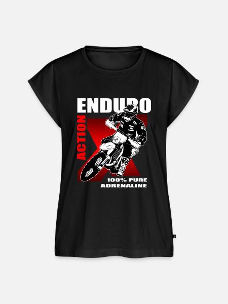 Enduro Offroad - Frauen Premium Bio Top - Schwarz