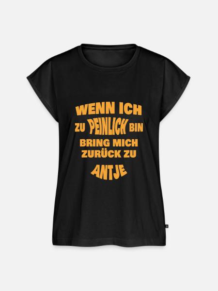 Antje - Frauen Premium Bio Top - Schwarz