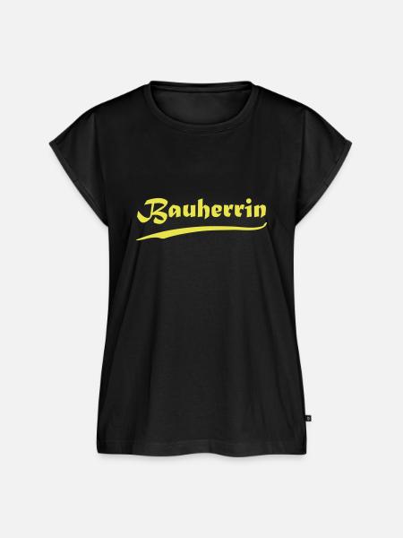 Bauherrin - Frauen Premium Bio Top - Schwarz