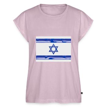 Israël - Haut bio Premium Femme - rose poudré - Devant - AI Model Female 172 light (172cm)