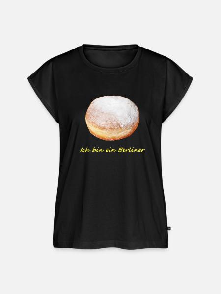 Berliner - Frauen Premium Bio Top - Schwarz