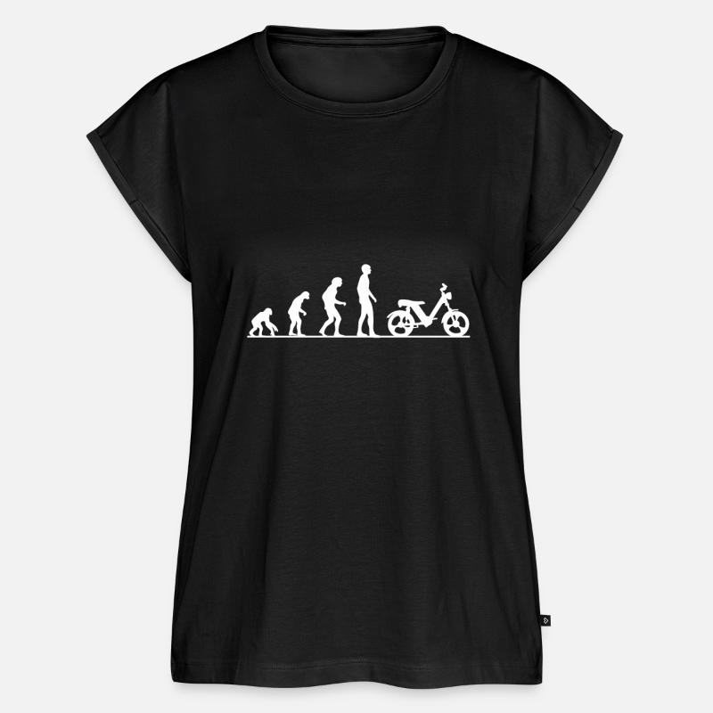 Pilote deux temps Evolution Monkey pour cyclomoteur Töffli - Haut bio Premium Femme - noir