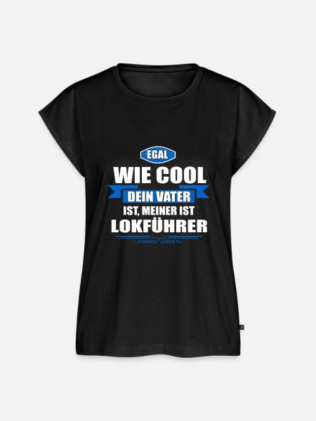 LOKFÜHRER - Geschenk - Frauen Premium Bio Top - Schwarz