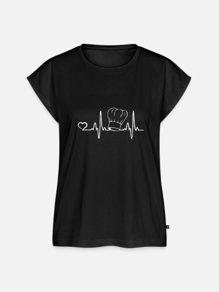 Kochmütze - Frauen Premium Bio Top - Schwarz