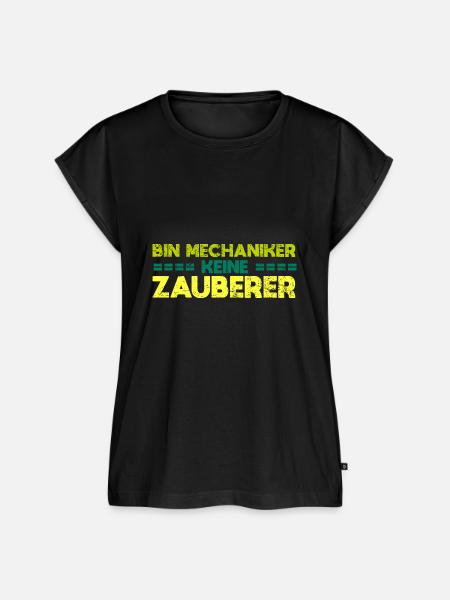Bin Mechaniker, Keine Zauberer - Frauen Premium Bio Top - Schwarz