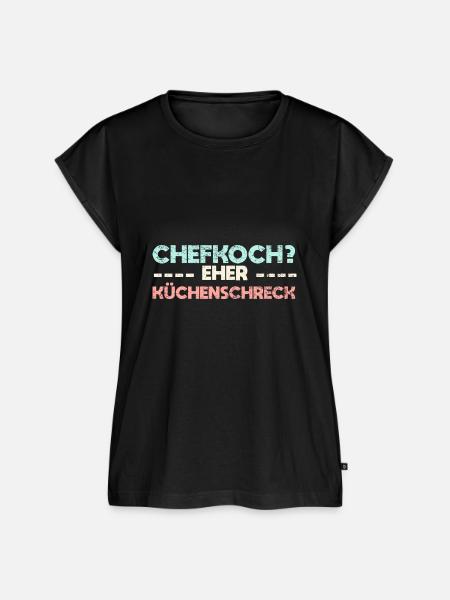 Chefkoch? Eher Küchenschreck - Frauen Premium Bio Top - Schwarz