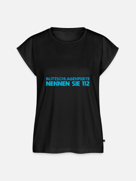Blitzschlagexperte, Nennen Sie 112 - Frauen Premium Bio Top - Schwarz