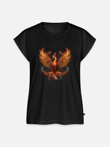 Phönix - Frauen Premium Bio Top - Schwarz