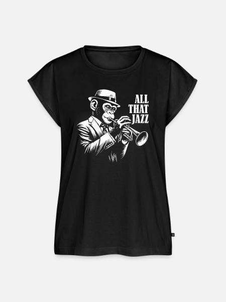 Der ganze Jazz - Frauen Premium Bio Top - Schwarz