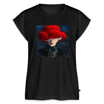 Mystik Schwarzwald Lady 2.0 - Frauen Premium Bio Top - Schwarz - Vorne - AI Model Female 172 light (172cm)