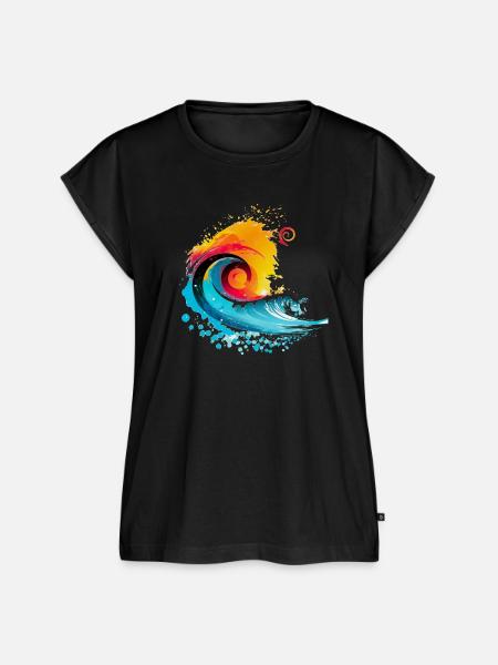 SummerWave X1 - Frauen Premium Bio Top - Schwarz