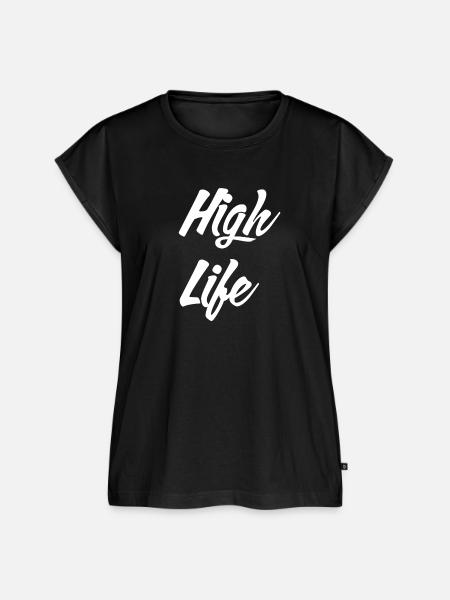 High Life-Shirt - Frauen Premium Bio Top - Schwarz