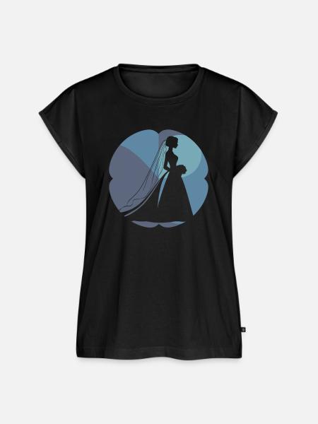 Braut Hochzeitskleid Hochzeitsplanung - Frauen Premium Bio Top - Schwarz