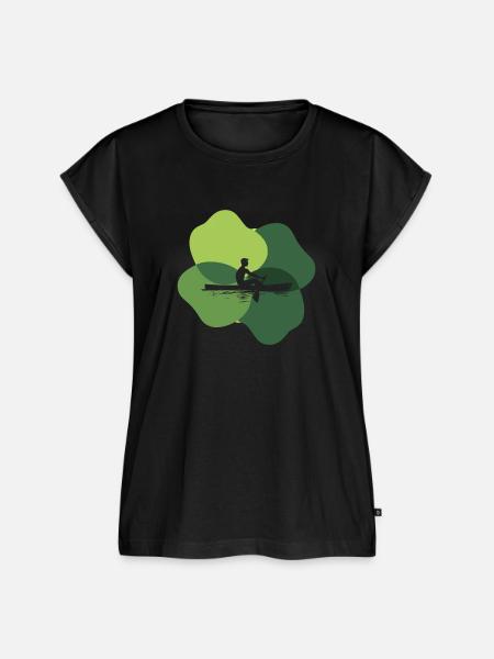 Rudern Kajak Regatta - Frauen Premium Bio Top - Schwarz