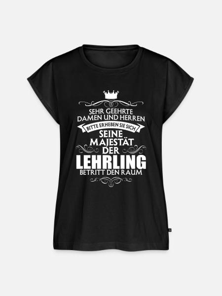 LEHRLING - Majestät - Frauen Premium Bio Top - Schwarz