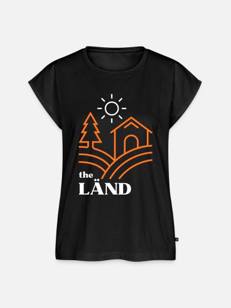 The Länd - Frauen Premium Bio Top - Schwarz