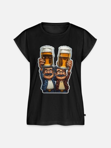 Prost ihr Säcke! - Frauen Premium Bio Top - Schwarz