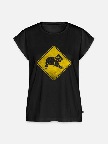 Koala - Frauen Premium Bio Top - Schwarz