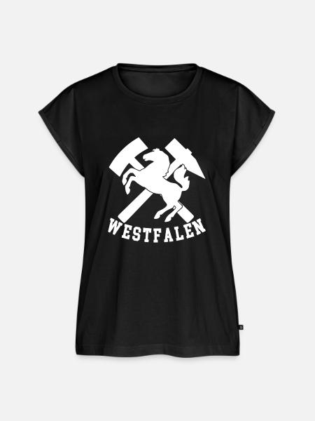 Westfalen Logo - Frauen Premium Bio Top - Schwarz