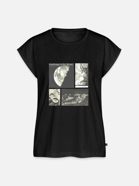 Landscape in the Moon - Frauen Premium Bio Top - Schwarz