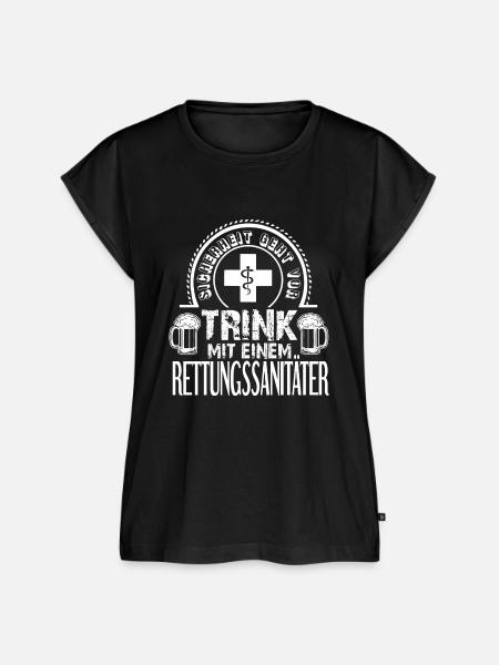 Sanitäter - Frauen Premium Bio Top - Schwarz
