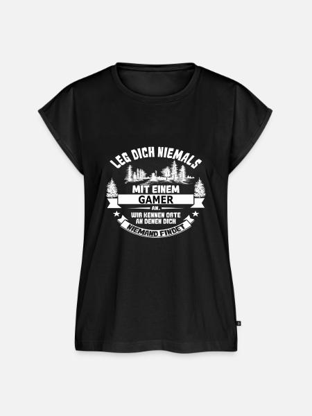 gamer - Frauen Premium Bio Top - Schwarz