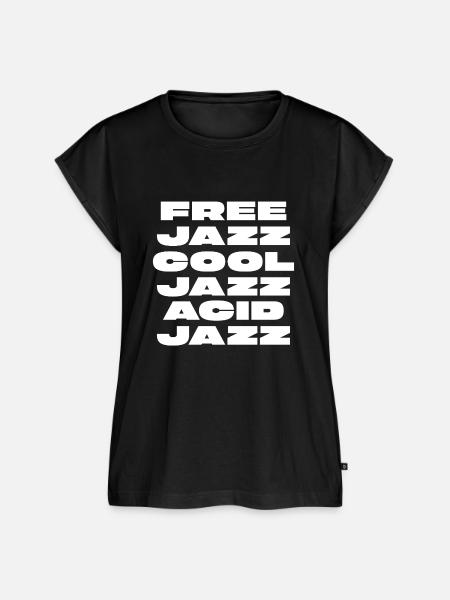 Kühnes modernes Jazz-Logo - Frauen Premium Bio Top - Schwarz