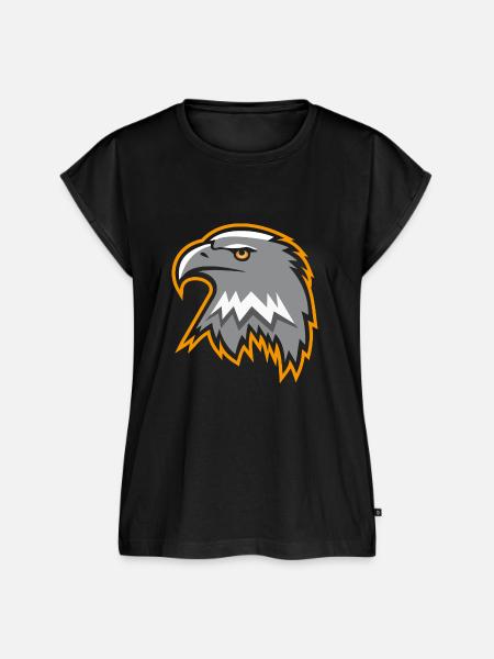 adler - Frauen Premium Bio Top - Schwarz