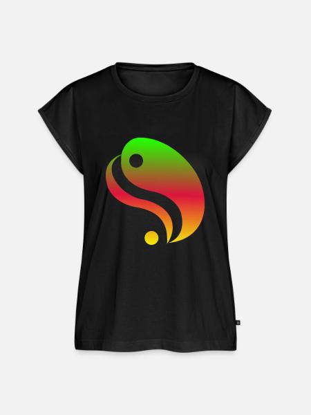 Logo - Frauen Premium Bio Top - Schwarz