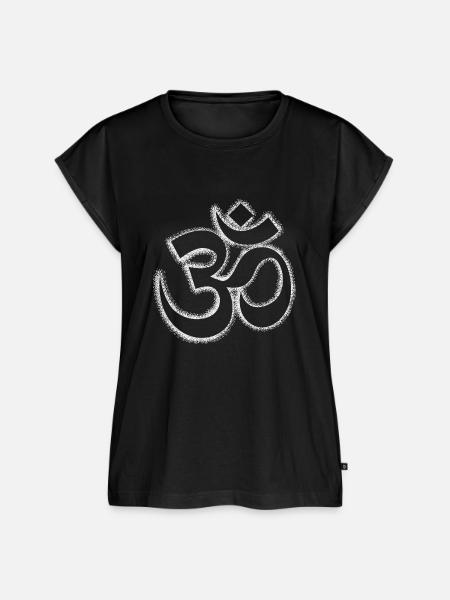 Om - Frauen Premium Bio Top - Schwarz